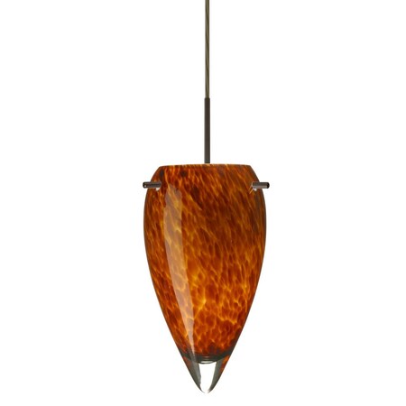 Besa Lighting Besa Juli Pendant Bronze Amber Cloud 1x100W Medium Base 1JC-412518-BR